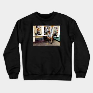 Studio with deconstructed prints Crewneck Sweatshirt